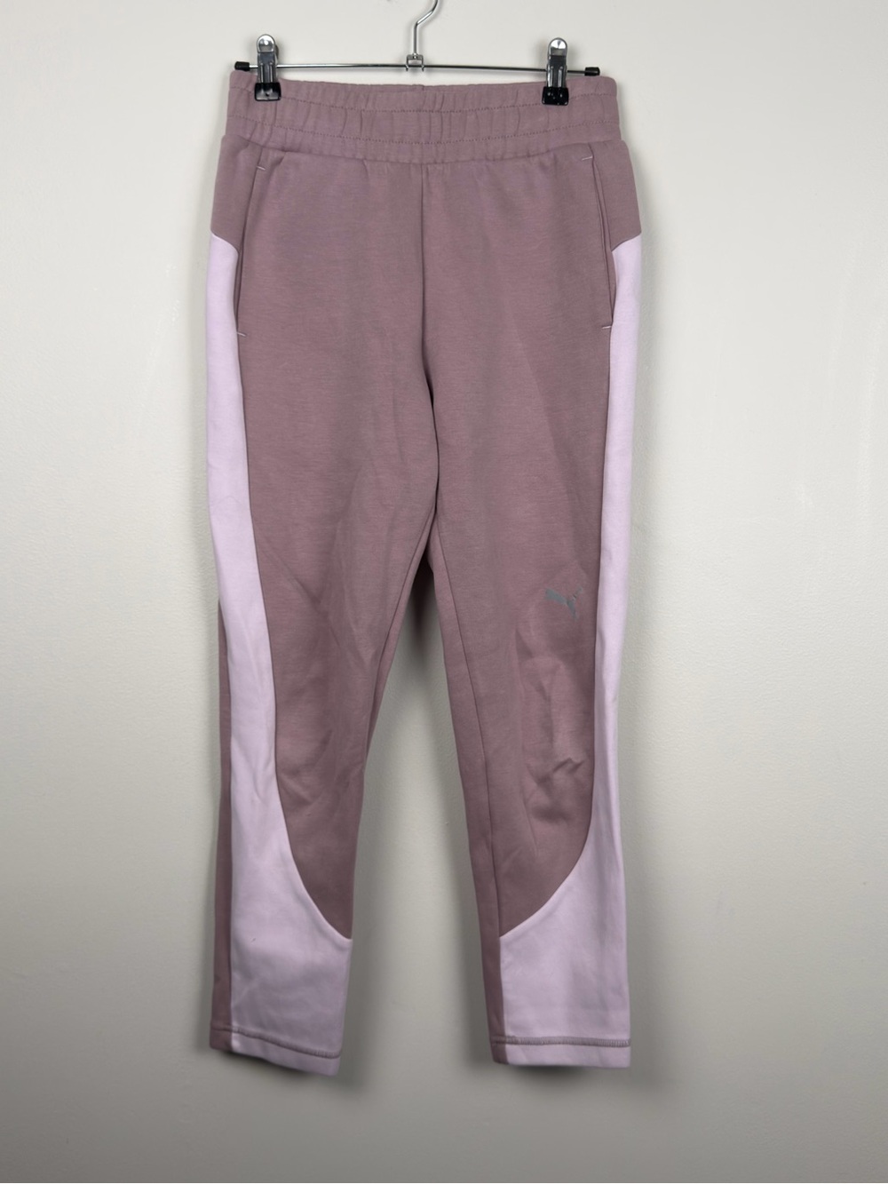 Puma Women’s Mauve Pink Colorblock Sweatpants XS